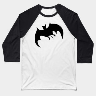 Black Bat Silhouette Baseball T-Shirt